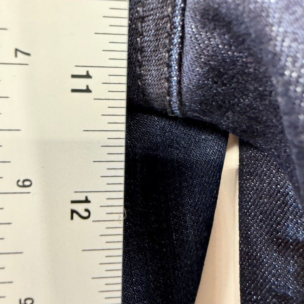 Pilcro and the Letterpress High Rise Flare Jeans Dark Indigo Blue Size 29 - Picture 10 of 12